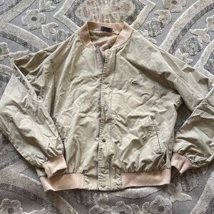 Lacoste Men's Beige Bomber Jacket